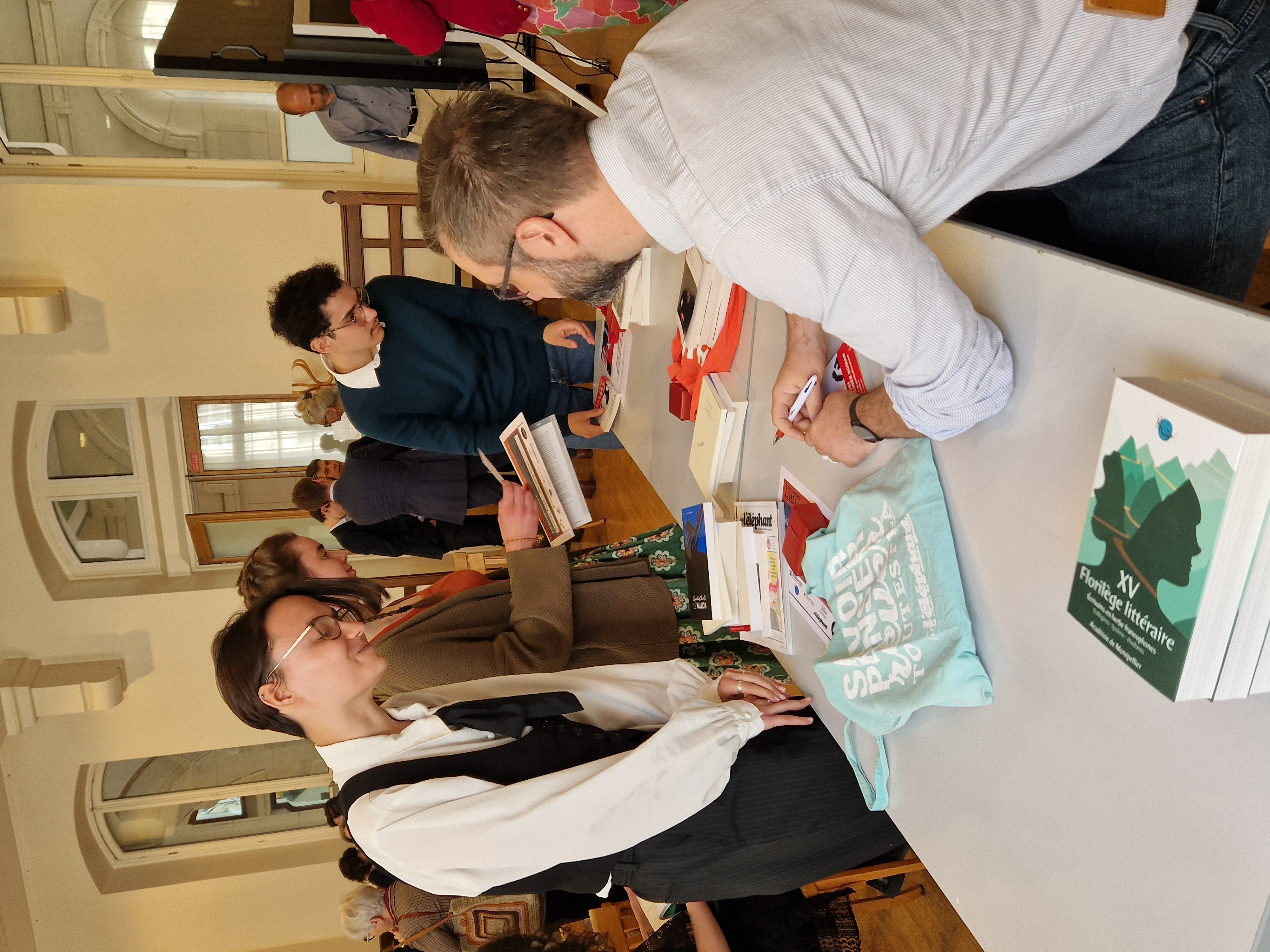 Coline Courteau au parloir du Lycée Louis le Grand